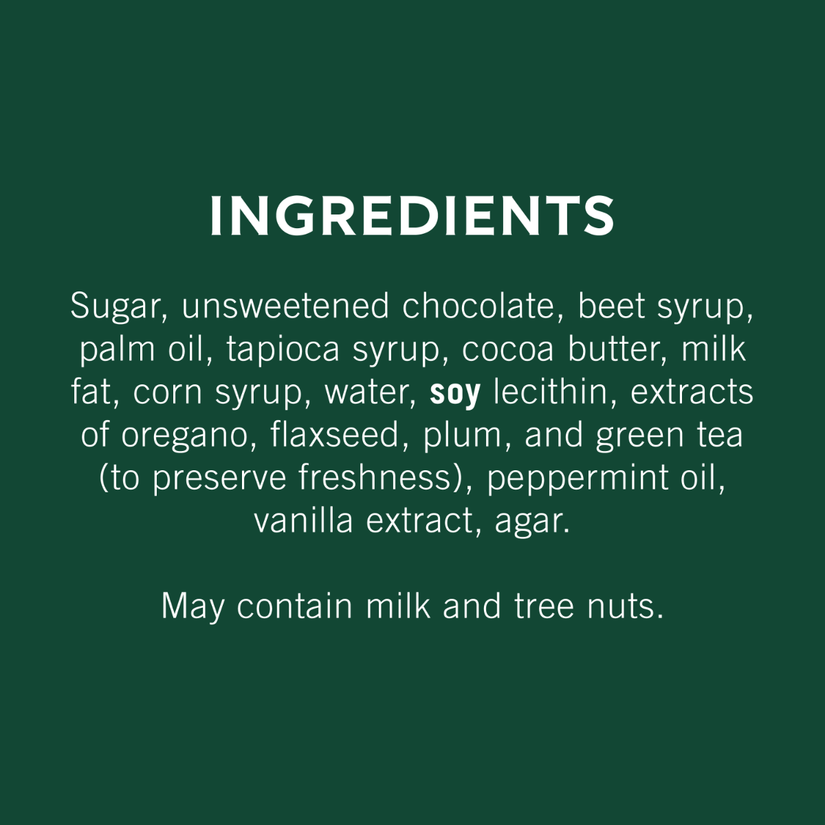 Dark Chocolate Mint SQUARES Medium Bag (Case of 6)