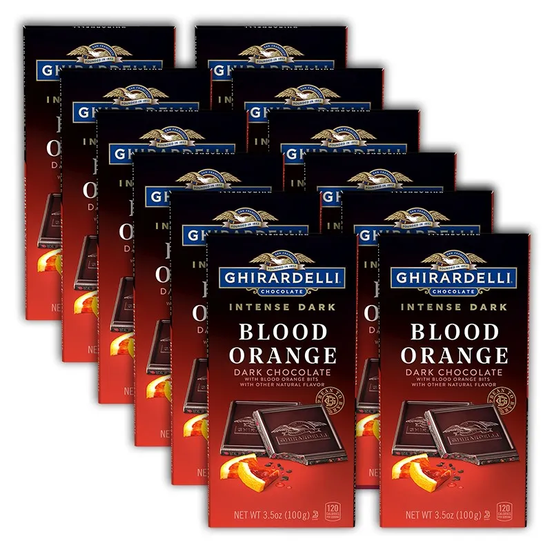 Intense Dark Blood Orange Dark Chocolate Bar (Case of 12) 2 Intense Dark Blood Orange Dark Chocolate Bar (Case of 12)