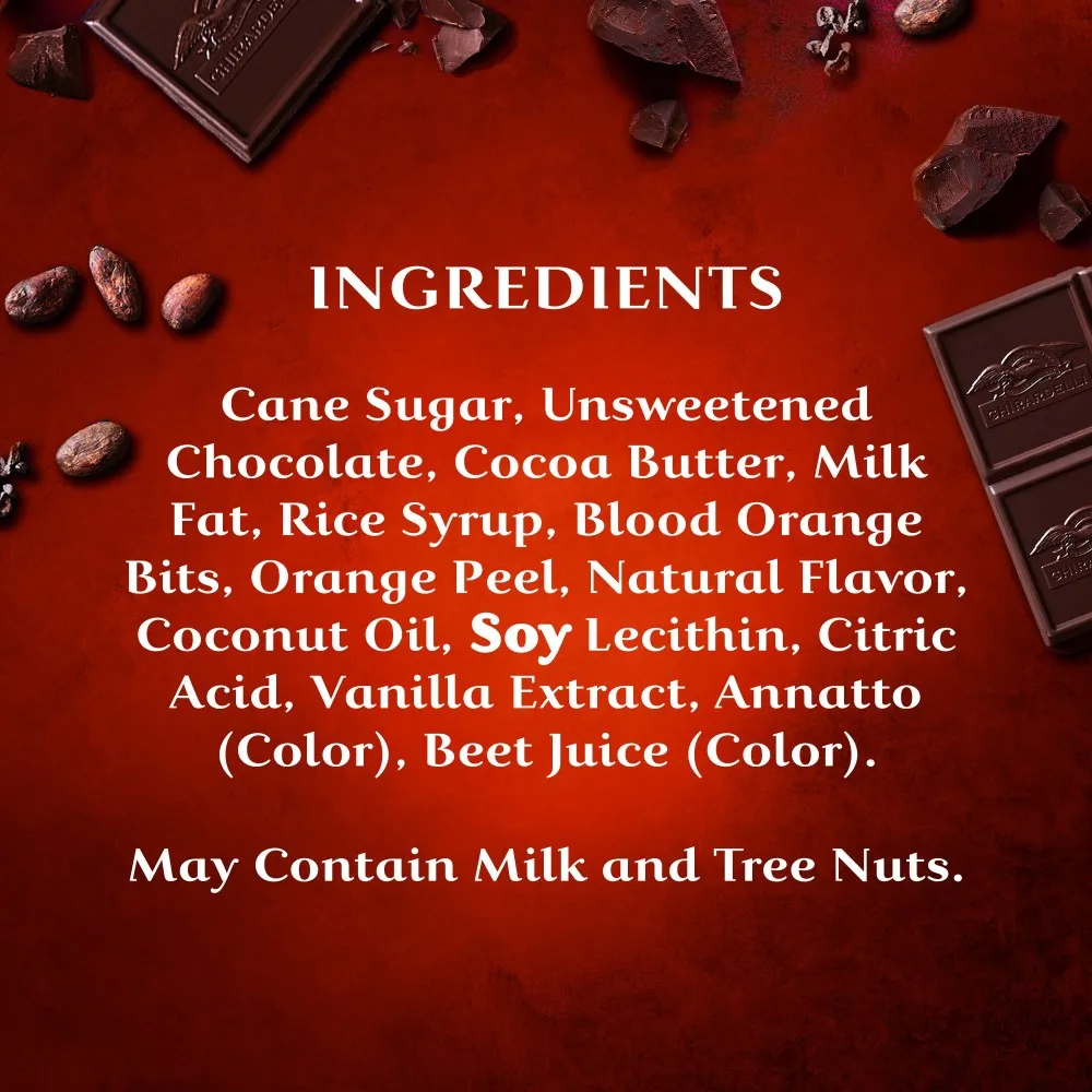 Intense Dark Blood Orange Dark Chocolate Bar (Case of 12) 8 Intense Dark Blood Orange Dark Chocolate Bar (Case of 12)