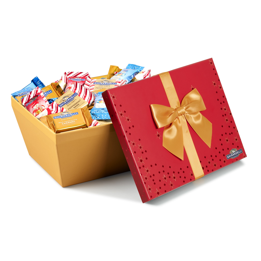 Ghirardelli Holiday Flavors Gift Box (75 SQUARES)